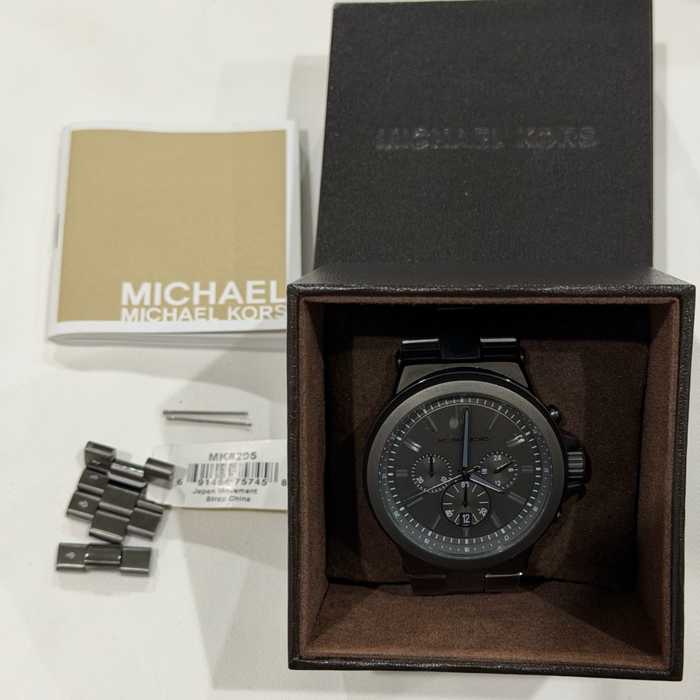 Michael Kors Black Stainless Steel Watch